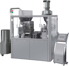 Máquina de enchimento de cápsulas NJP-7800C na tampa tamanho 00